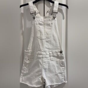 William Rast White overall Denim Apparel